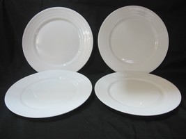 NEW Mikasa NELLIE Set of 4 Dinner Plates Bone China White - $39.59