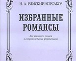 Selected Romances. For high voice and piano [Paperback] Rimsky-Korsakov ... - $11.76