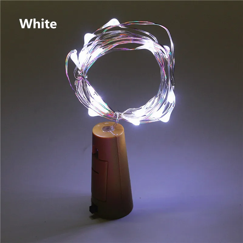 2m 20 Led Silver Wire Wine Bottle  Type LED Light String Christmas  Valentine&#39;s  - £137.81 GBP