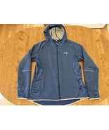 Under Armour Jacket Men’s XL Blue Storm Cold Gear Golf FullZip Gray Flee... - £20.80 GBP