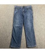 Prana Jeans Adults 34x32 Denim Slim Straight Utility Workwear Hiking Mens - $547.24 MXN