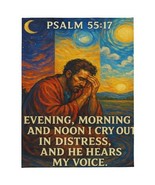 Psalm 55:17 Throw Blanket - $696.06 MXN - $946.64 MXN