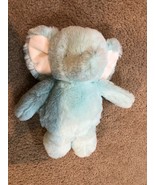 Carters Elephant Plush Blue 10&quot; Stuffed Animal Baby Lovey Soft Toy Sewn ... - £16.13 GBP