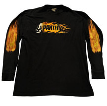 VTG 2000 Pantera Flames Long Sleeve Band Tour Tee Shirt USA Size XL Rare - $65.27