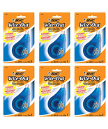 Pack of (6) New BIC EZ Correct Correction Tape, White, 1-Count, 33.3 feet - £16.58 GBP