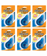 Pack of (6) New BIC EZ Correct Correction Tape, White, 1-Count, 33.3 feet - $20.99