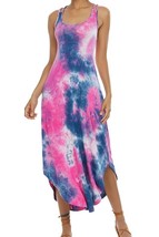 ALCEA ROSEA Womens Nightgown Casual Sleeveless Long Loose Fit Summer Maxi Dress - £15.21 GBP