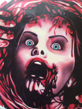 Bloody Horror--PSYCHO Victim Toilet Cover STICKER--Halloween Bathroom Decoration - £5.51 GBP
