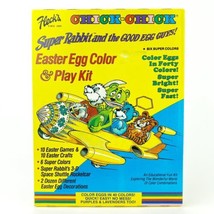 Vintage Fleck&#39;s Chick-Chick Easter Egg Coloring and Play Kit Unused Super Rabbit - £23.50 GBP