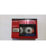 Sony Walkman WM-F65 Red For repair or parts (probably needs belt) - £102.22 GBP