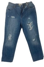 pacsun women&#39;s jeans mom denim distressed light washed blue size 27 - £14.01 GBP