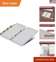 Folding 2 Foot Non-Slip Wheelchair Ramp - Durable Aluminum for Easy Access - $1,849.77 MXN