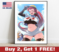 Pokemon Team Rocket Jessie James Poster 18&quot; x 24&quot; Print Anime Decor 1 - £10.53 GBP