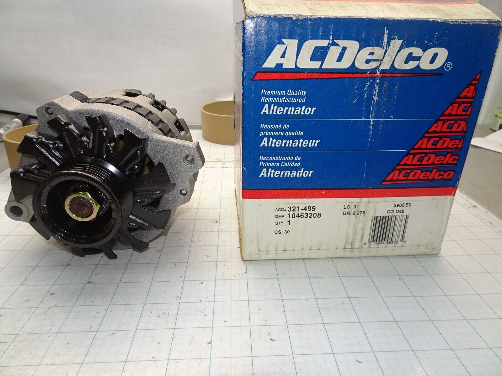 GM 10463208 Alternator ACDelco 321-499 100 Amp OEM General Motors NO Cor... - $97.73