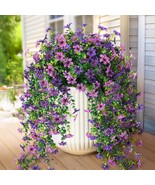Artificial Fake Hanging Flowers Plants For Outdoor Spring Decoration,2 P... - $49.59 CAD
