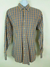 Peter Millar Colorful Check Plaid Long Sleeve Button Shirt Size L 32 25 25.5 - £16.95 GBP