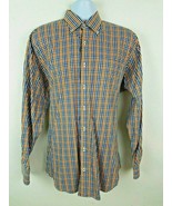 Peter Millar Colorful Check Plaid Long Sleeve Button Shirt Size L 32 25 ... - £16.90 GBP