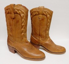 Father &amp; Son Men&#39;s Boots Western Cowboy Heavy Leather Brazil Men&#39;s 9 D V... - $58.00
