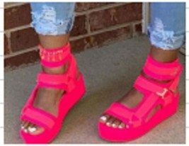  Platform Sandals Women Shoes Summer High Heels Ladies Casual Shoes Wees... - £16.03 GBP