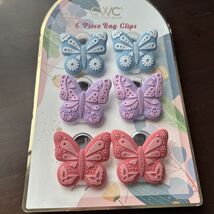 Cook With Color CWC Butterfly Magnetic Bag Clip 6 Piece  - $13.99