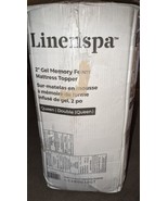 Linenspa 2&quot; inch Soft  Gel Memory Foam Topper - Queen/Double New In Box - $134.29 CAD