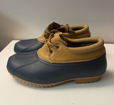 Propét Women&#39;s Lone Rain Shoe WBX082L Navy/Brown Size 9M - £39.50 GBP