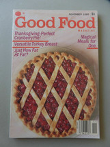 Vintage November 1986 Good Food Magazine Articles and Recipes Cookbook 112 pp. - £4.71 GBP