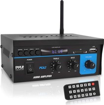 Home Audio Power Amplifier System 2X40W Mini Dual Channel Sound Stereo Receiver - £43.42 GBP