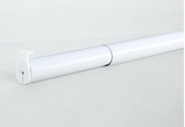 18 in. - 30 in. White Adjustable Closet Rod, 1.26”W X 1.26”D - $19.95