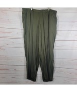 Lafayette 148 New York Womens Pants Olive Green Soho Track Pant Satin Sz... - $133.46 CAD