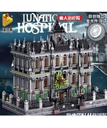 Lunatic Asylum City Modular Building Bricks Set,Moc Street View Architec... - $205.69