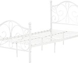 South Shore Summer Breeze Complete Twin Metal Platform Bed (39&quot;), White. - $0.00