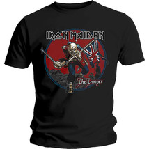 Iron Maiden the Trooper Steve Harris Eddie Official Tee T-Shirt Mens Unisex - $34.20