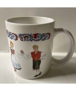 Figgjo Flint Norway Hardanger Folk Dancers 3 3/4&quot; Coffee Tea Cup Mug - €11,14 EUR