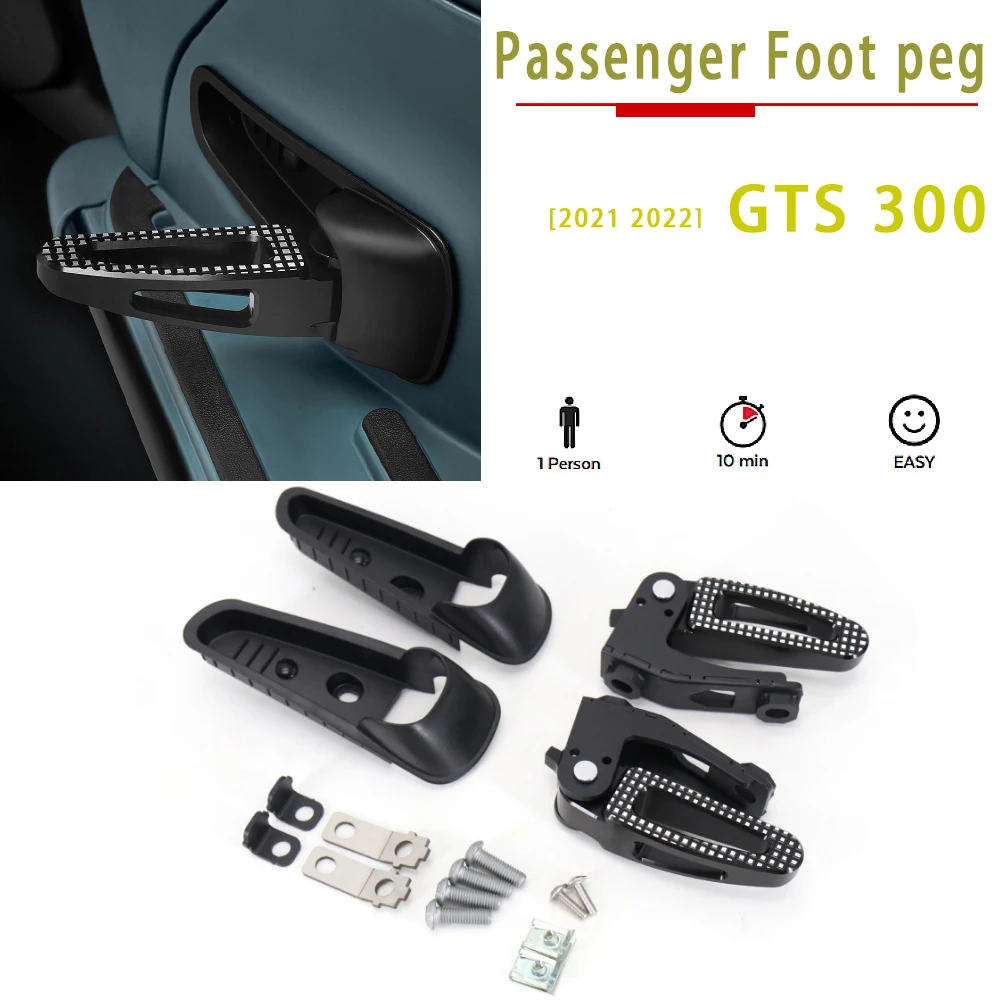 GTS300 2021 2022 New  Foot Rests Pedals Rear Footrest aluminum Footpeg P... - $119.97