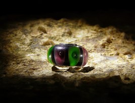 Haunted Spell Against Hurtful Words © Murano Glass Charm Bead Spellcast By Izida - $77.00