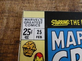Marvel's Greatest Comics #25 (Feb 1970, Marvel) Iron Man Captain America VF- - $13.54