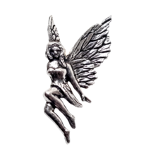Fairy Pin Badge Brooch Mythical Leaf Fey Pewter Badge Lapel Unisex By A ... - £7.35 GBP