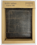 Bill Adler 1981 Brown Men&#39;s Bifold Leather Wallet Slim Billfold Wallet H... - $33.23 CAD