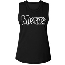 Misfits Classic Logo Women&#39;s Tank Punk Rock Band Concert Tour Merch - £22.72 GBP+