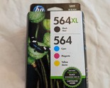 Genuine HP 564XL 564 N9H60FN Combo-Pack Ink Cartridges OEM EXP July 2021... - £31.31 GBP