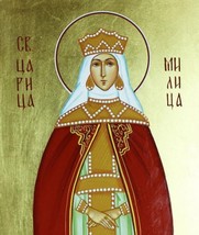 Orthodox icon of Saint Militsa Princess of Serbia - £157.38 GBP+