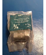 3/4&quot; EMT Conduit compression coupling concrete tight quantity of 2 NEW - $129.06 MXN