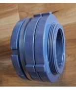 1 Pack PVC Bulkhead Fitting 3 Inch Double Thread Adapter Water Tank Conn... - $46.13 CAD