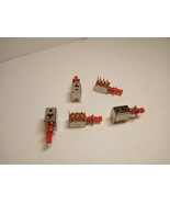 5X Pack Momentary 6 Pins 8 w/Legs Push Button Power Switch Red Reset No ... - €9,22 EUR