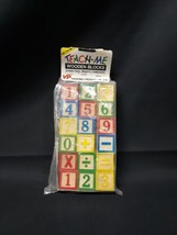 New Old Stock SEALED Wood Wooden Educational Kids Children’s ABC Blocks - £7.55 GBP