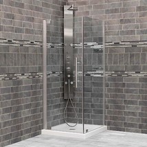 29 3/8-30&quot;W x 72&quot;H x 29-30&quot;D Shower Enclosure ULTRA-G Chrome by LessCare - £678.30 GBP