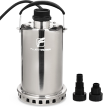 3300GPH Stainless Steel Submersible Water Pump, Drain Clean Water for Basement F - £101.02 GBP