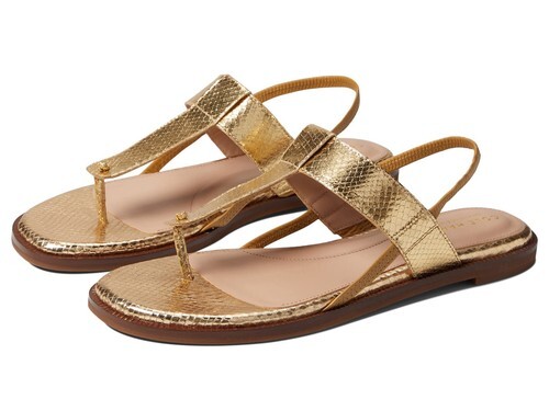 Cole Haan Women Winslet Thong Sandal Gold Metallic W23499 - $44.55