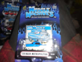 Muscle Machines Adult Collectible &quot;54 Nash Metropolitan&quot; Blue Mint / Sea... - $4.00